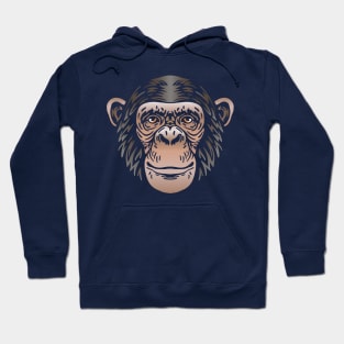 Chimpanzee Face Hoodie